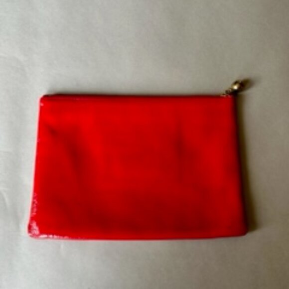 HALOGEN by Nordstrom Red Patent Leather "I Heart Nordstrom" Medium Pouch Bag - Picture 2 of 3